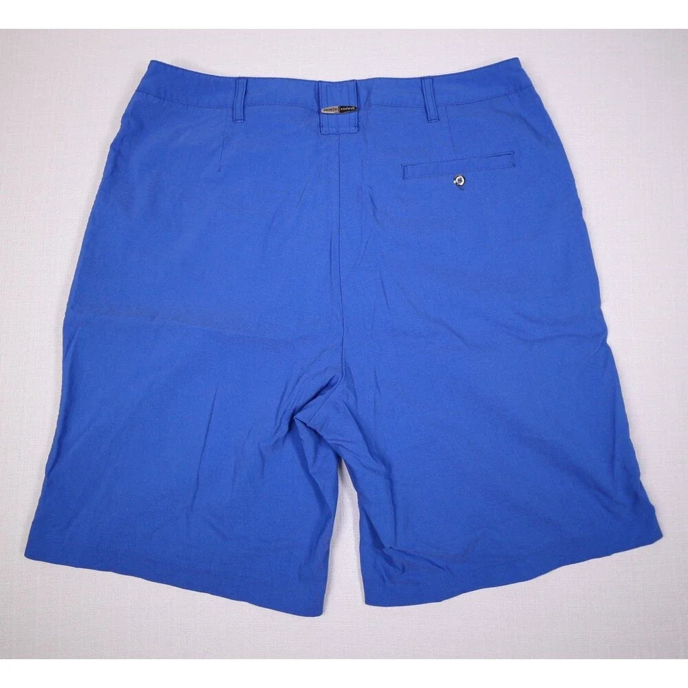 jamie sadock Blue Bermuda Performance Golf Shorts Women's Size 10 Zipper Pockets